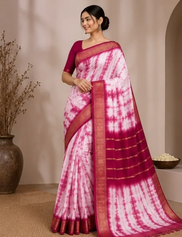 Shibori_died_moss_crepe_saree