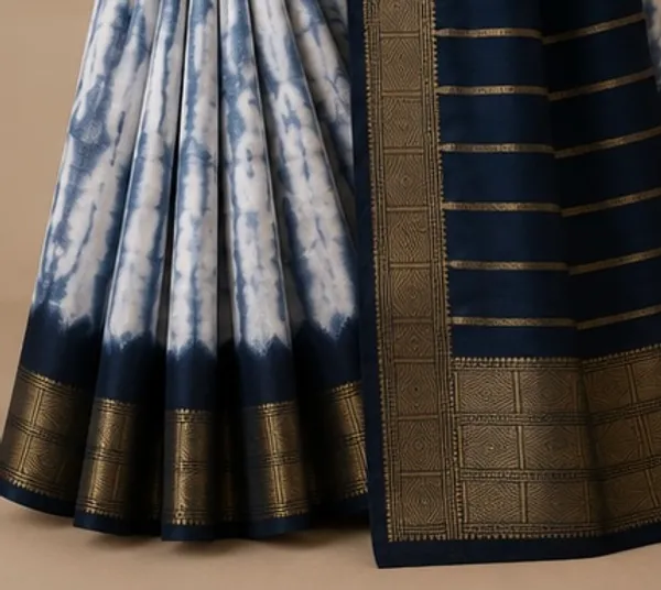 Shobori_dried_moss_crepe_saree