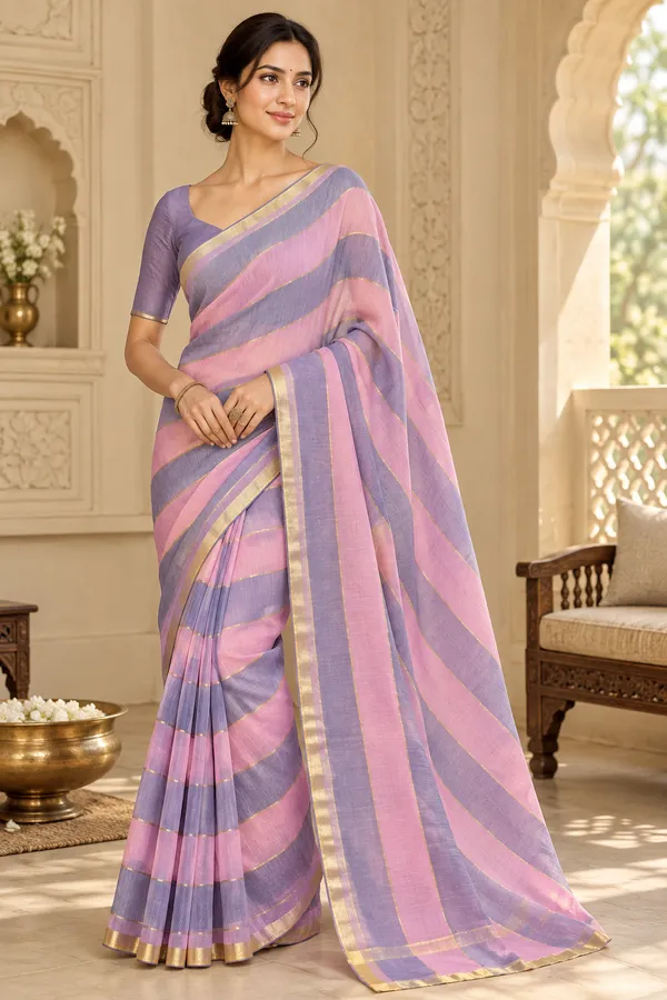 Strips_mull_cotton_saree_