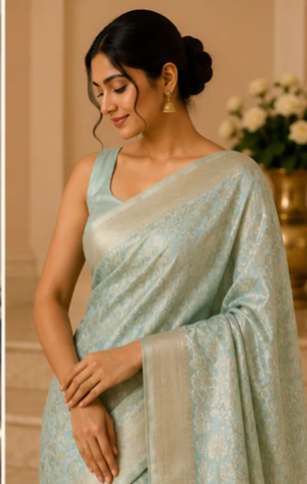Tissue_cotton_saree__sea_green
