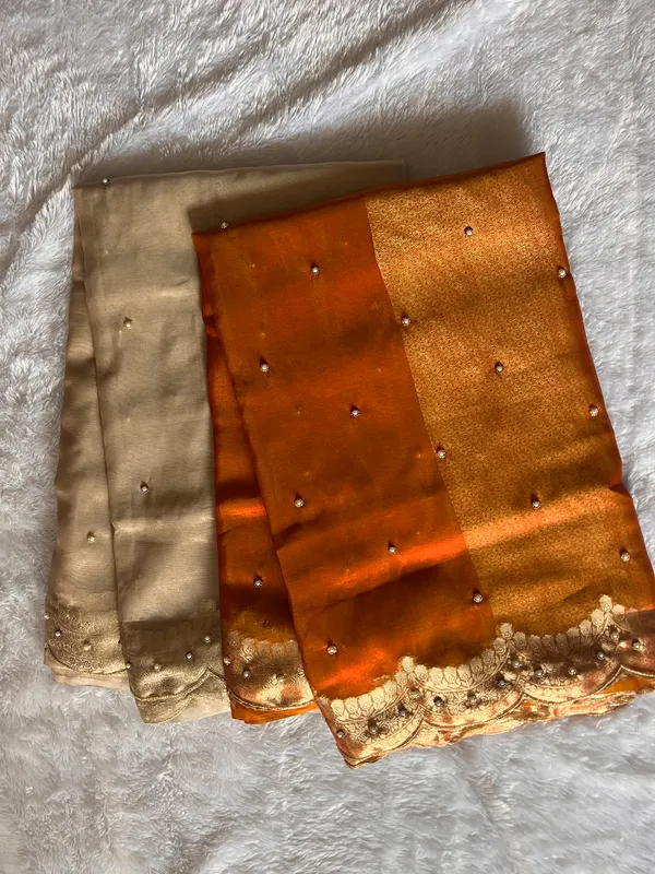 Tissue_scalloped_bead_hand_work_saree
