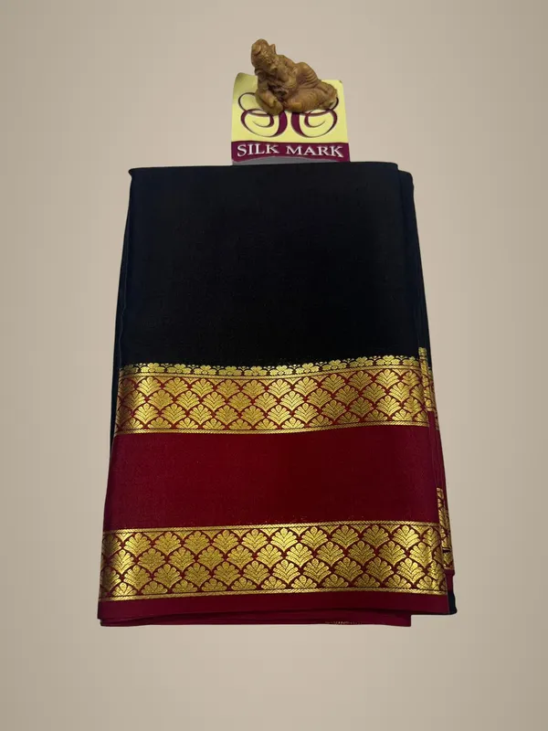 Pure_Mysore_Crepe_Silk_Sarees_With_Blouse_Piece