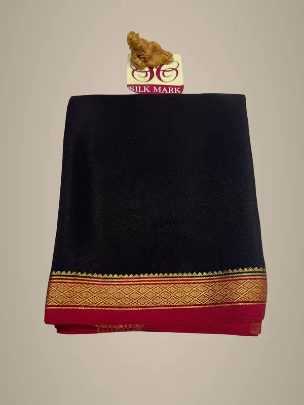 Pure_Mysore_Crepe_Silk_With_Embroidery_Saree_With_Blouse_Piece