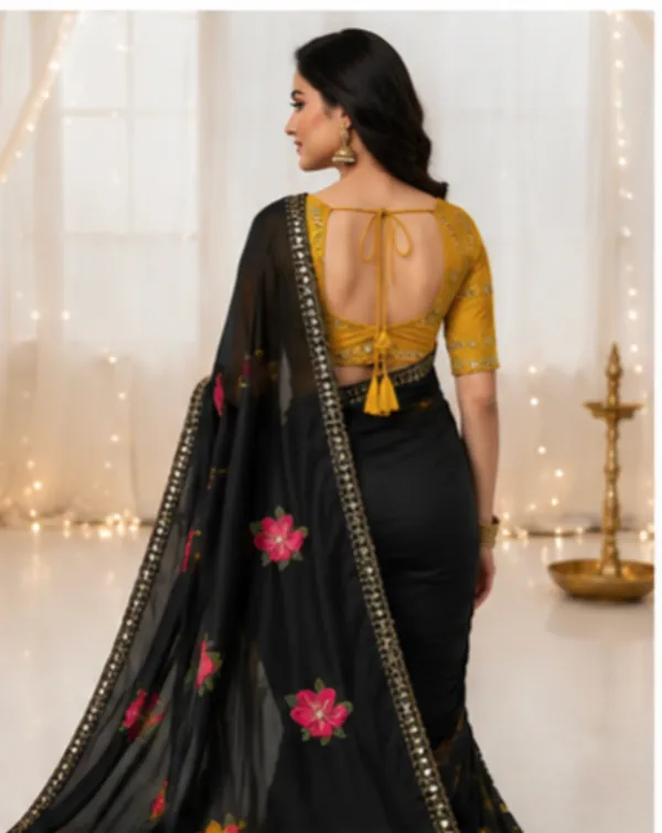 Floral_Butti_Designer_Saree