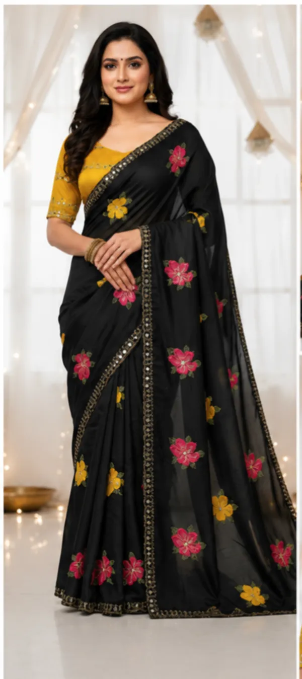 Floral_Butti_Designer_Saree
