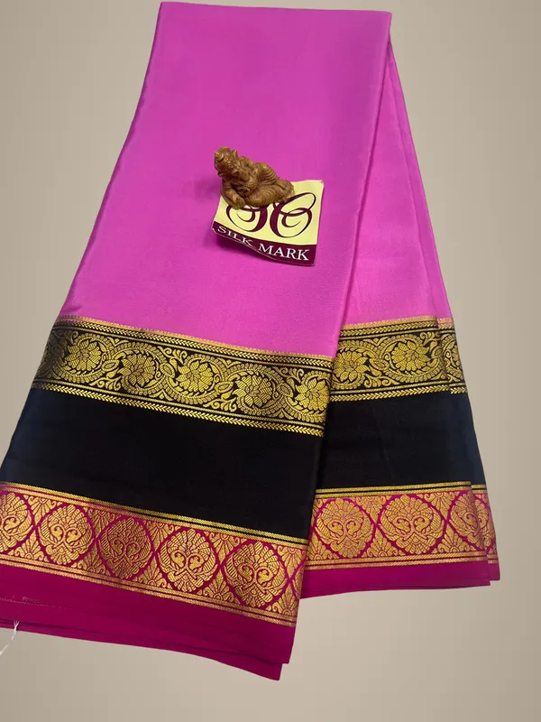 Pure_Mysore_Crepe_Silk_With_Embroidery_Saree_With_Blouse_Piece