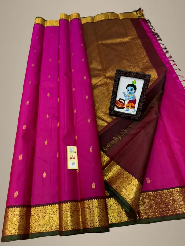 Pure_Kanchi_Silk_Sarees_With_Silk_Mark_Description_Classical_Border_Collections