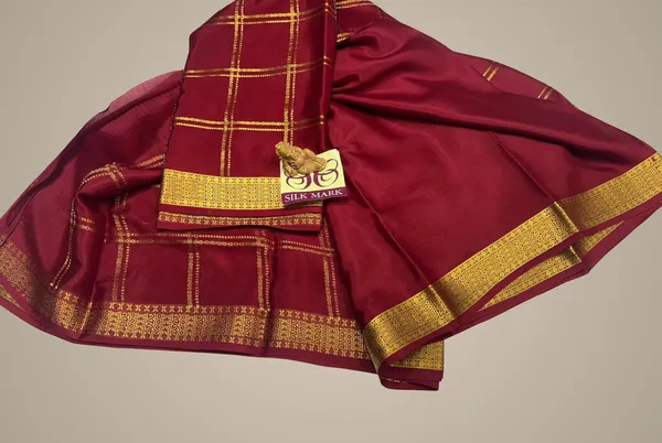 Pure_Mysore_Crepe_Silk_Sarees_With_Blouse_Piece