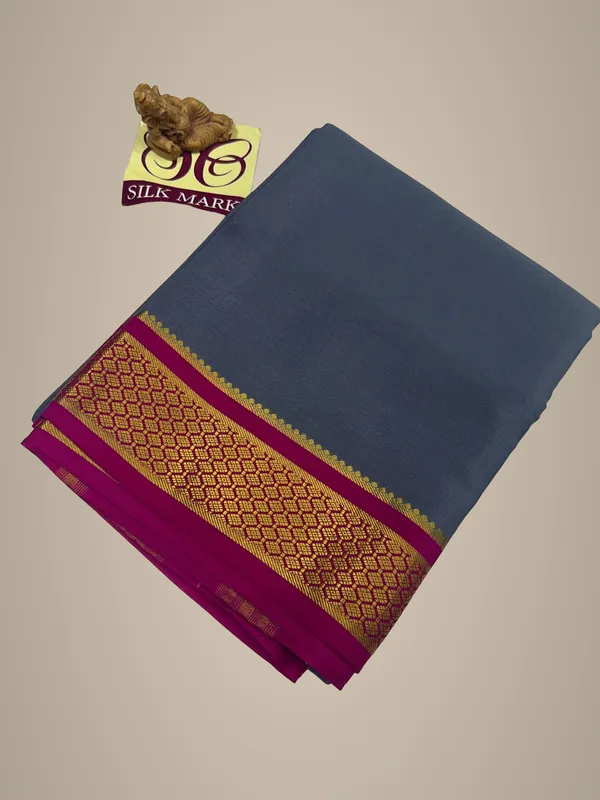 Pure_Mysore_Crepe_Silk_With_Embroidery_Saree_With_Blouse_Piece