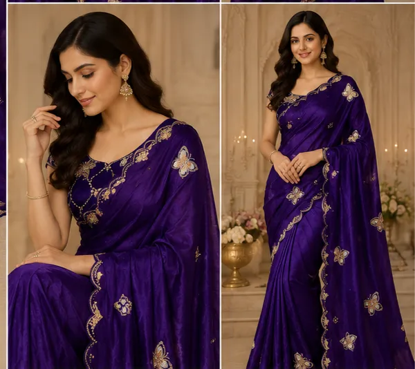 Bling_Butterfly_Purple_Partywear_Saree_With_Stitched_Blouse