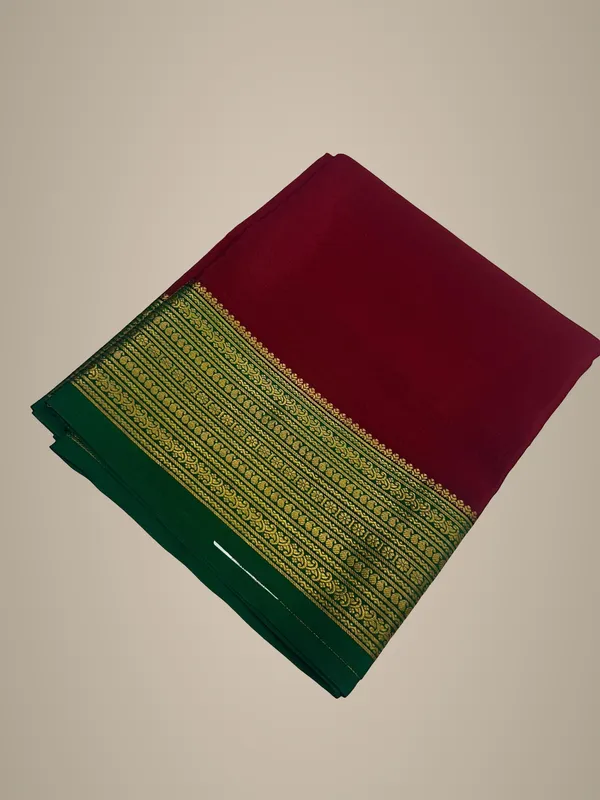 Pure_Mysore_Crepe_Silk_With_Embroidery_Saree_With_Blouse_Piece