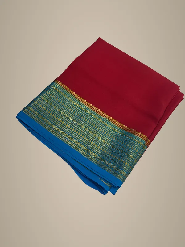 Pure_Mysore_Crepe_Silk_With_Embroidery_Saree_With_Blouse_Piece