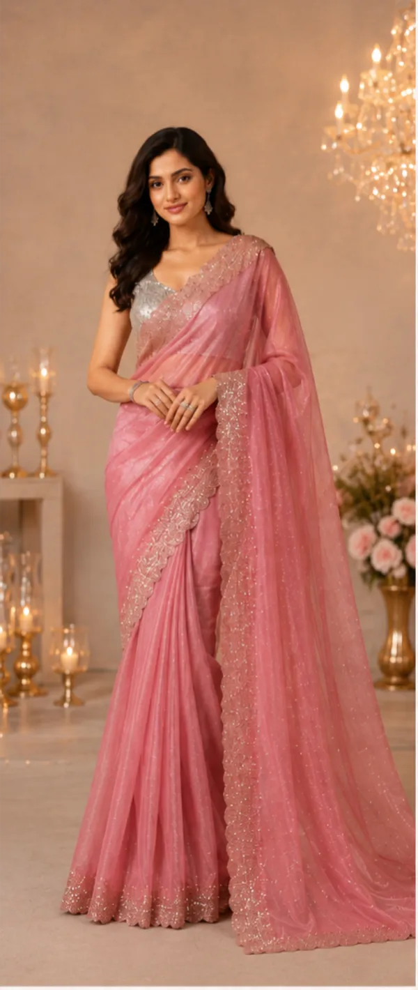 Bling_Border_Replica_Sarees_Blush_Pink_Colour