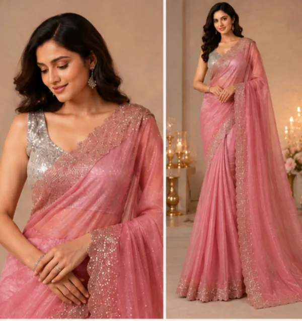Bling_Border_Replica_Sarees_Blush_Pink_Colour