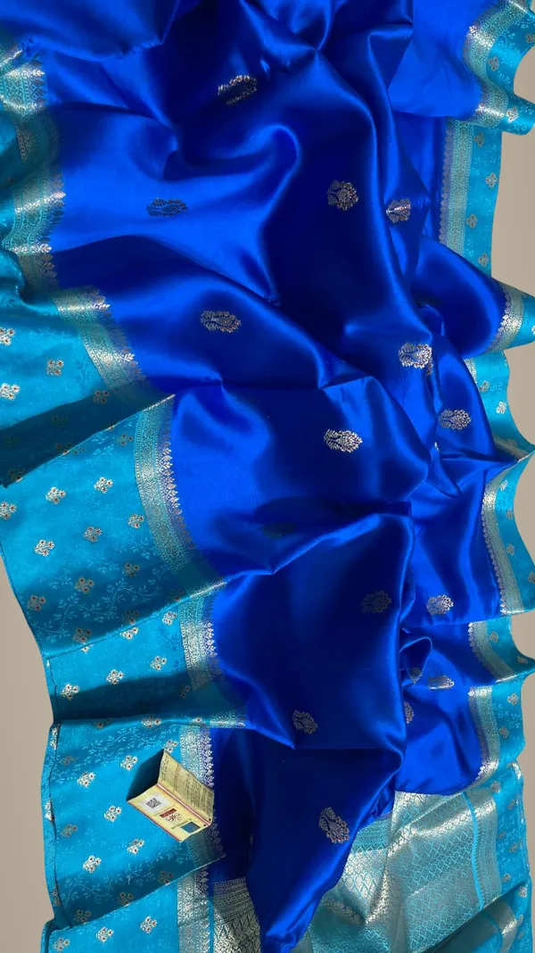 Sky_And_Royal_Blue_Colour_Pure_Banarasi_Mango_Silk_Saree