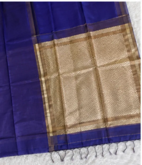 Ink_Blue_Khadi_Jhari_Sarees