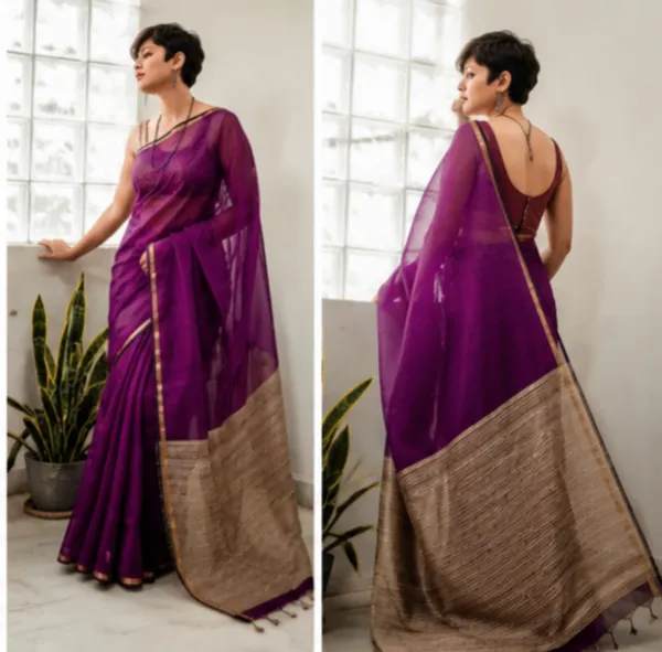 Purple_Khadi_Jhari_Sarees