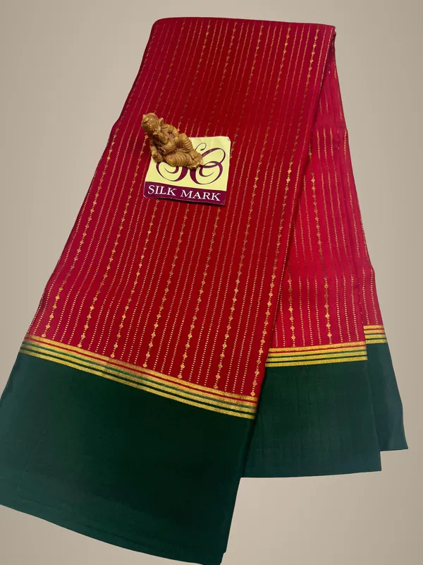 Pure_Mysore_Crepe_Silk_Sarees_With_Blouse_Piece