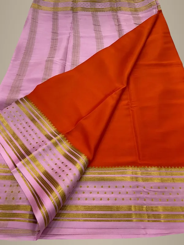 Ksic_Thickness_130_Counts_Contrast_Pallu_And_Contrast_Blouse_Pure_Mysore_Crepe_Silk_Sarees