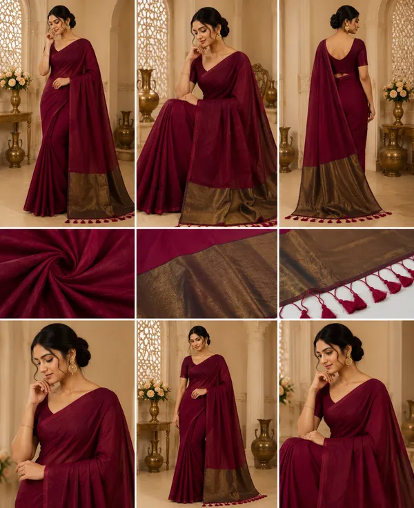 Maroon_Cotton_By_Silk_Pallu_Sarees/Giccha
