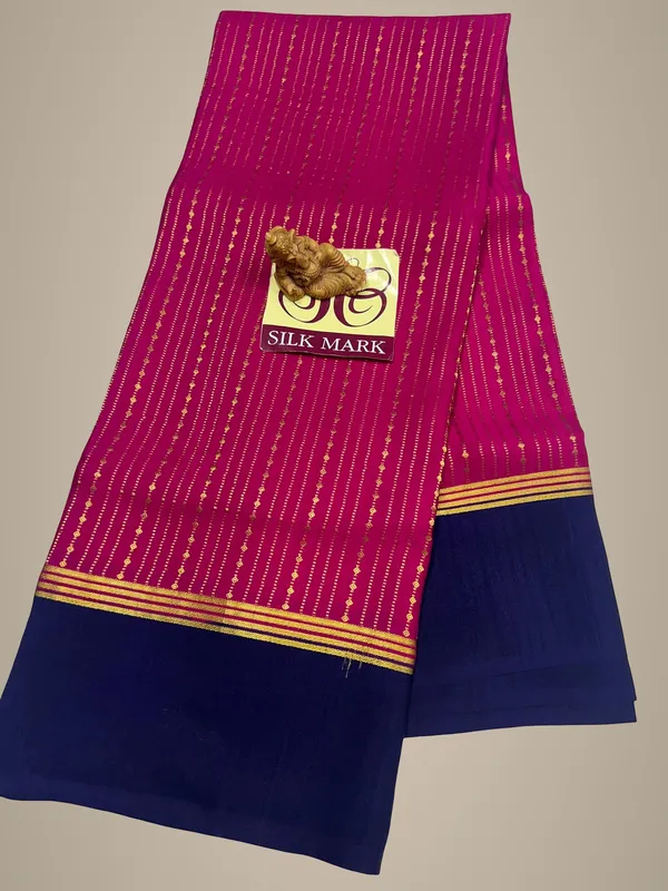 Pure_Mysore_Crepe_Silk_Sarees_With_Blouse_Piece
