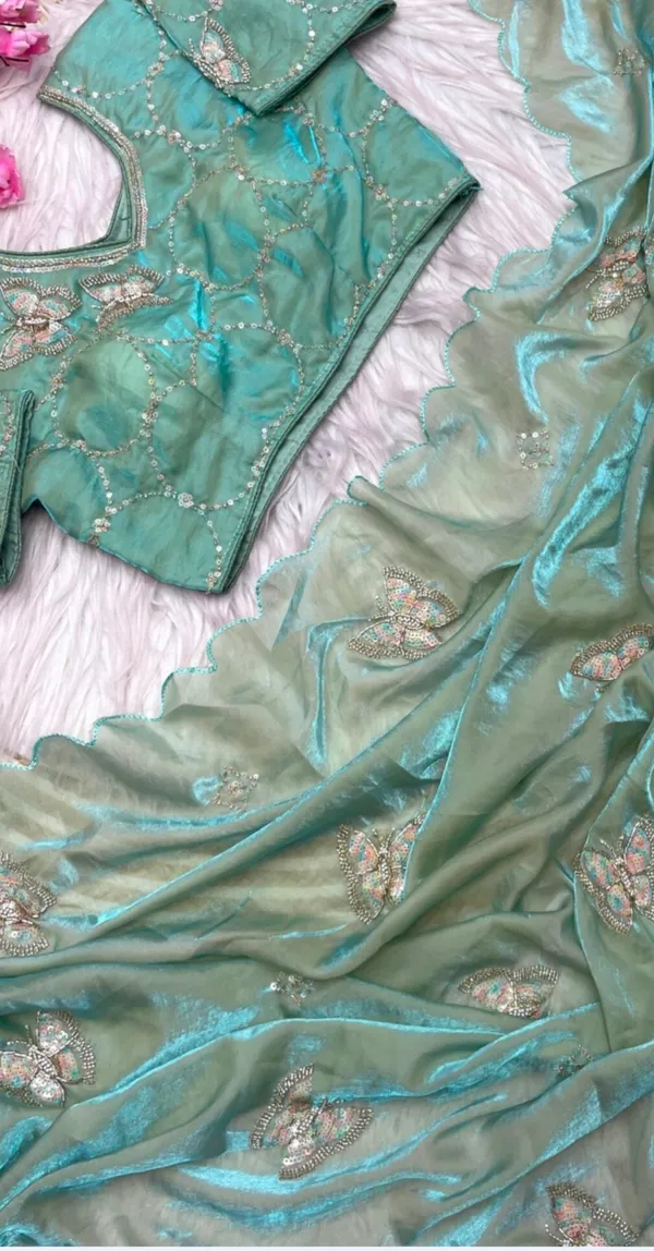 Bling_Butterfly_Partywear_Saree_With_Stitched_Blouse