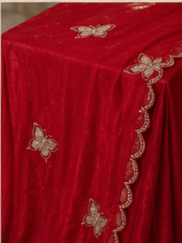 Bling_Butterfly_Red_Partywear_Saree_With_Stitched_Blouse