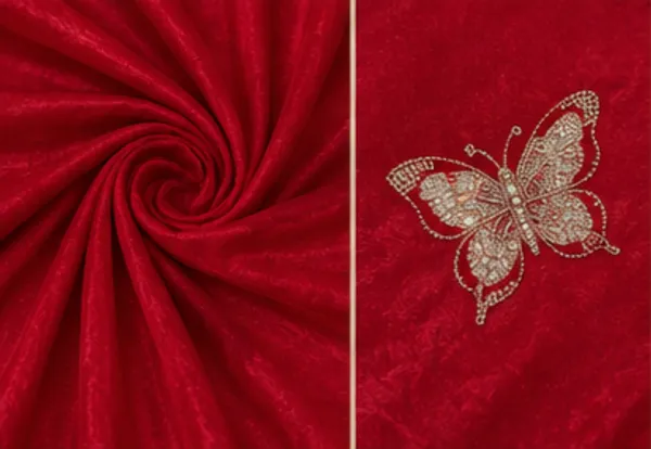Bling_Butterfly_Red_Partywear_Saree_With_Stitched_Blouse