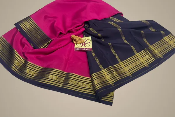 Contrast_Pure_Crepe_Silk_Sarees_With_Silk_Mark_Pure_Mysore_Crepe_Silk_Sarees_With_Running_Blouse_Piece