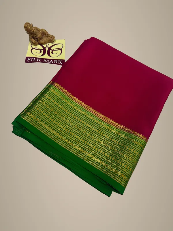 Pure_Mysore_Crepe_Silk_With_Embroidery_Saree_With_Blouse_Piece
