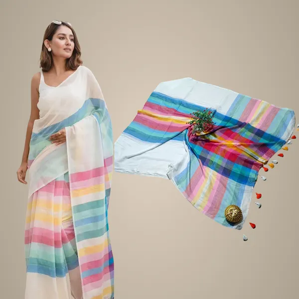 Exclusive_Multi_Colour_Rainbow_Mul_Cotton_Saree_Summer_Collection_2025