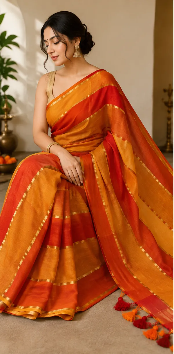 Zari_Stripe_mull_Cotton_Saree