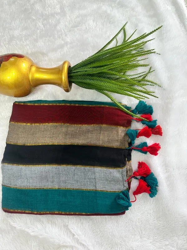 striped_mull_cotton_saree(m_c_black,gry,maroon)