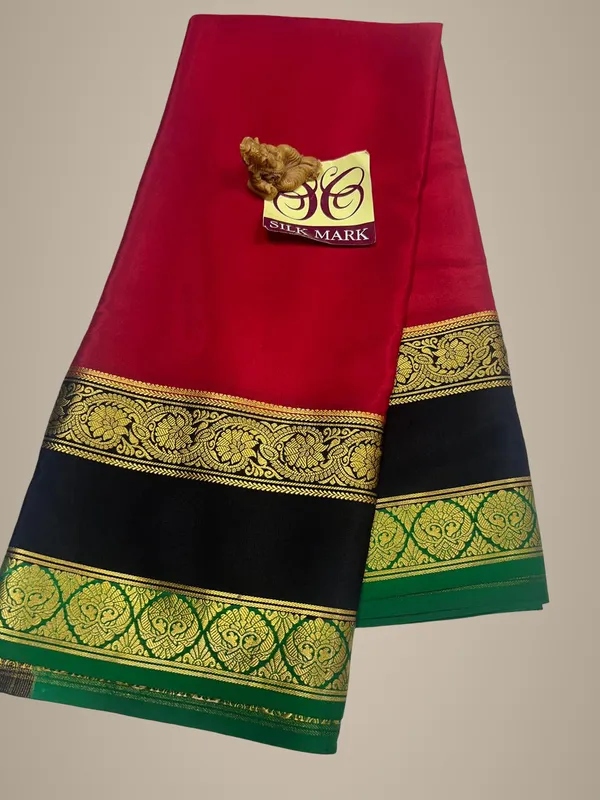 Pure_Mysore_Crepe_Silk_With_Embroidery_Saree_With_Blouse_Piece