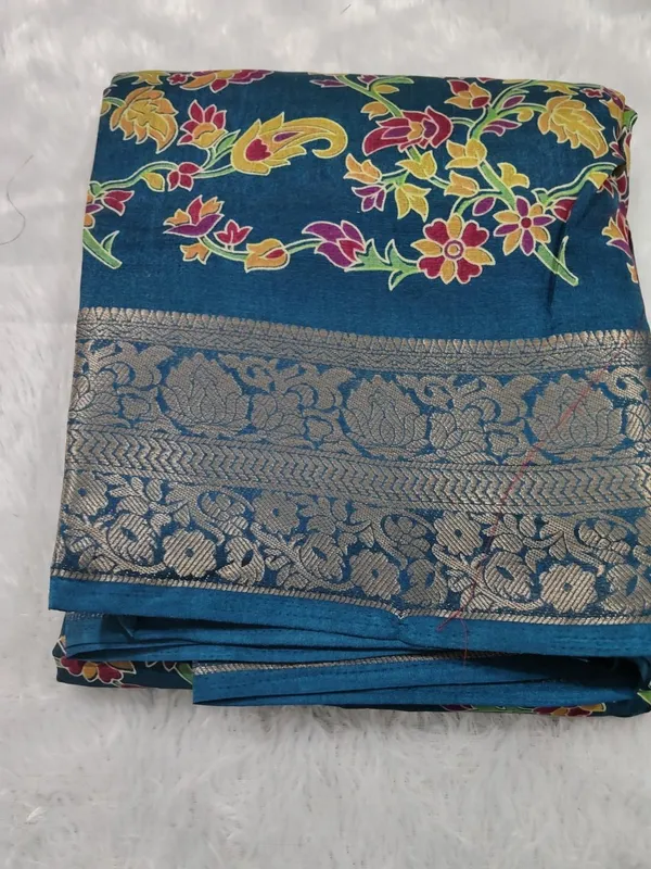 Semi_Dola_Silk_Saree_With_Running_Blouse_2