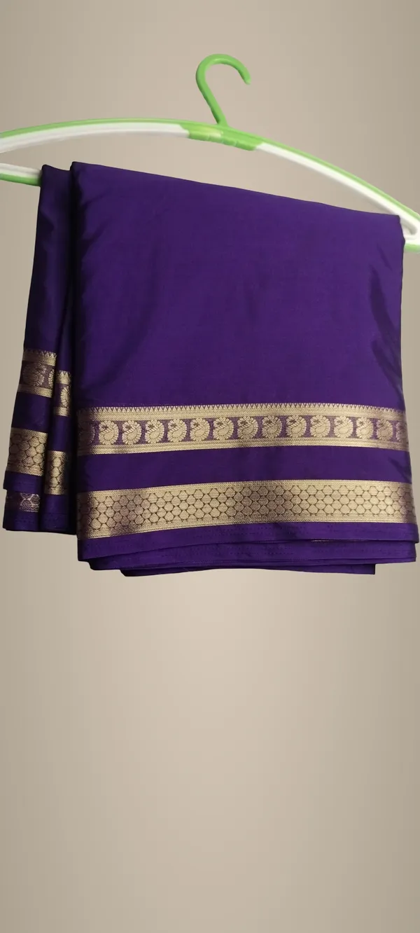 Semi_Crepe_Silk_Saree_Bentex_Purple