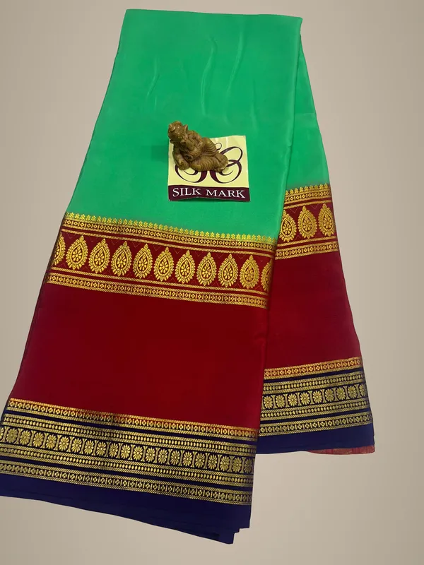 Pure_Mysore_Crepe_Silk_With_Embroidery_Saree_With_Blouse_Piece