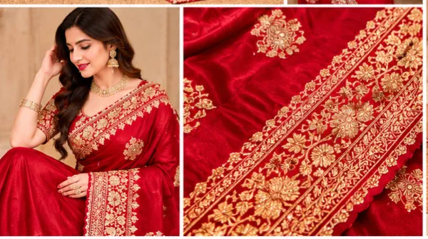Red_Russian_Cotton_Silk_Weaving_Saree