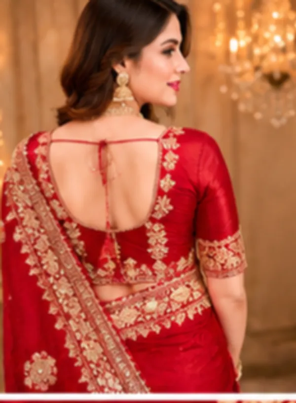 Red_Russian_Cotton_Silk_Weaving_Saree