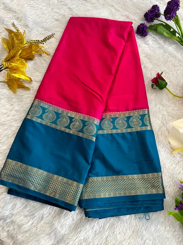 Semi_Crepe_Silk_Saree_Contrast