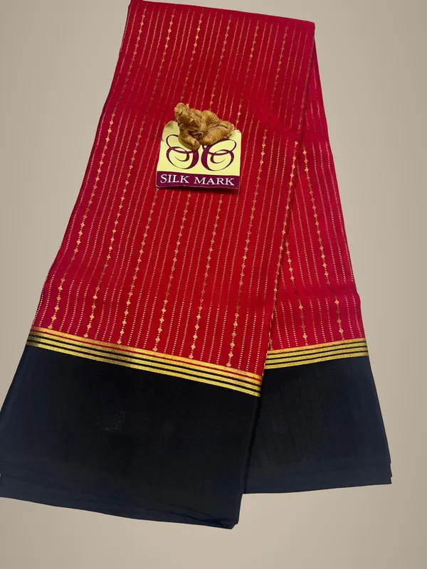 Pure_Mysore_Crepe_Silk_Sarees_With_Blouse_Piece