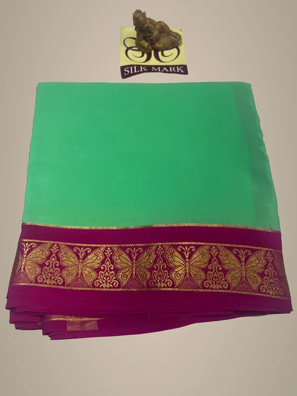 Pure_Mysore_Crepe_Silk_Sarees_With_Blouse_Piece