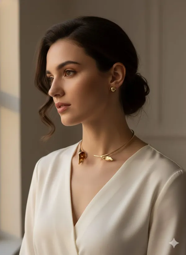 Gold_Alloy_Collar_Necklace_For_Women