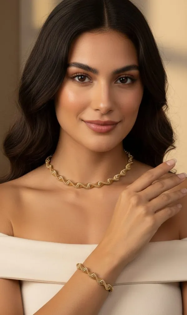 Gold_Alloy_Jewelry_Set_For_Women