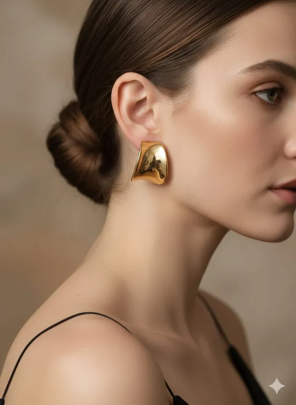 Gold_Toned_Metal_Earring_For_Women