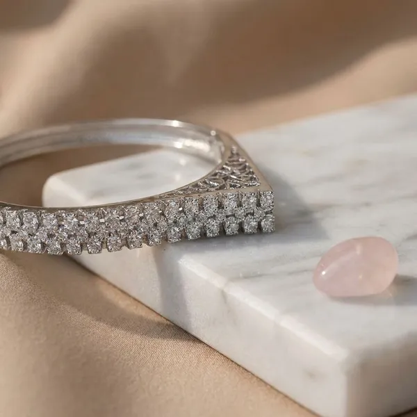 Silver_Crystal_And_Silver_Tone_Metal_Wedding_And_Party_And_Casual_And_Festive_Bangle_For_Women