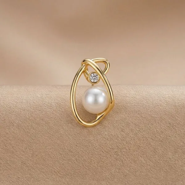 Gold_And_White_Toned_Pearl_Metal_Earrings_For_Women