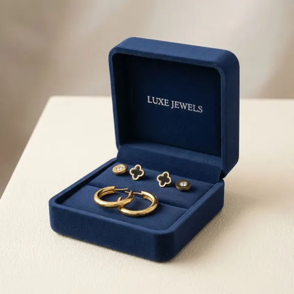 Gold_And_Diamond_Metal_Toned_Daily_Wear_And_Office_And_Casual_Earrings_Set_For_Women