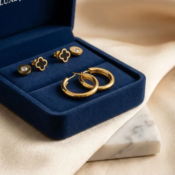 Gold_And_Diamond_Metal_Toned_Daily_Wear_And_Office_And_Casual_Earrings_Set_For_Women