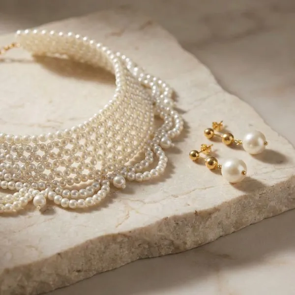 White_Pearl_Wedding_And_Festive_And_Special_Occasions_Collar_Necklace_For_Women
